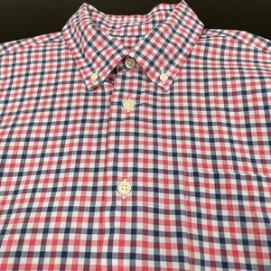 Johnnie-O Men's Casual Shirt - Blue and Pink Check - Size S - EUC - Picture 1 of 9