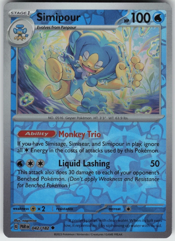 PO-01 Reverse Holo Simipour 042/182 SV04: Paradox Rift - Image 1 of 1