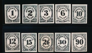 UNITED STATES (US) O47-O56 P4 OFFICIAL VF CARD PROOF SET NGAI - Picture 1 of 2