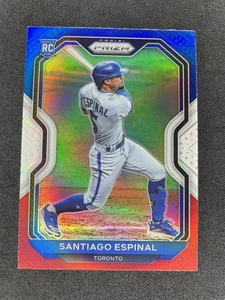 Panini Prizm #72 Santiago Espinal 2021 rojo/blanco/azul Prizm - Imagen 1 de 2