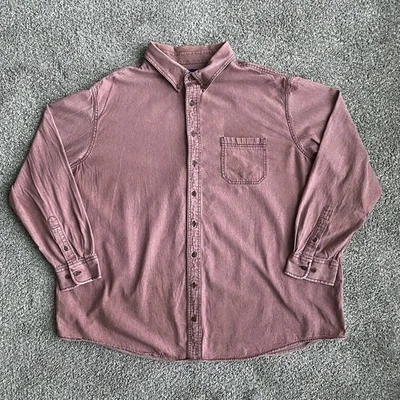 Croft & Barrow Men's 3XB Red Button-Up Shirt - Image 1 of 4