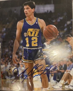 John Stockton signed Autogramm 8x10 Utah Jazz no COA - Bild 1 von 1