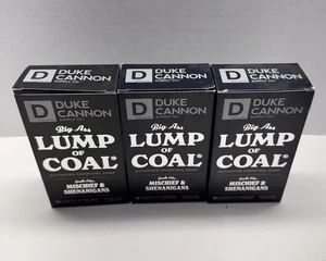 Duke Cannon 3-PACK Christmas Soap Lump of Coal Scented Soap For Men - Picture 1 of 1