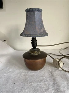 Vintage Brass & Copper Oil Lamp Converted To Electric - Picture 1 of 6