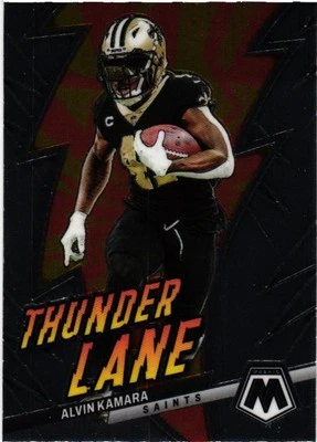 2023 Panini Mosaic #TL-AK Alvin Kamara Thunder Lane - Image 1 of 2