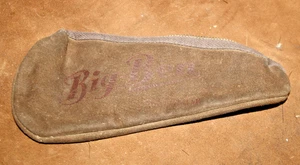 Pfeifensack, Wildleder, 20 x 8 cm, Reißverschluss, unbenutzt, um 1960 - Bild 1 von 1