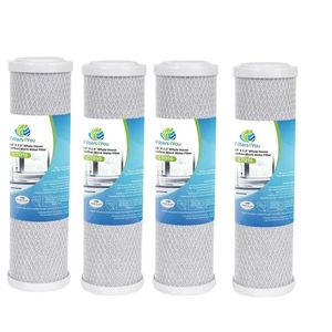 – 4 Pack Carbon Block Water Filter Cartridge Compatible with Flow-Pur 8, WCBC... - Picture 1 of 9