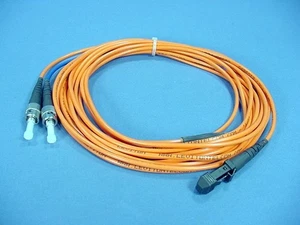5M Fiber Optic Uplink Multi-Mode Duplex Patch Cable Cord MT-RJ ST 62 62DTM-M05 - Picture 1 of 4