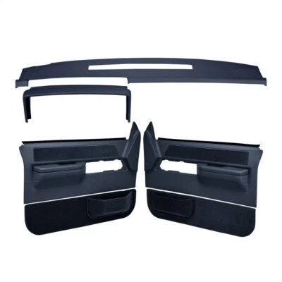 Kit de cubierta de tablero de panel de puerta azul oscuro Coverlay 18-606C36F para 88-94 Chevy GMC Foto 1 de 4
