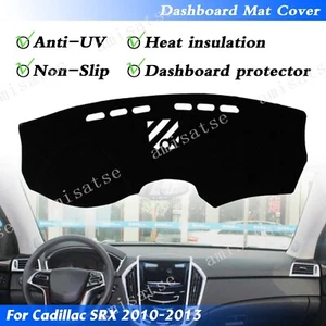 Para Cadillac SRX 2010-13 Negro Dashmat Dashboard Mat Dash Cover Sun Visor Pad AM - Imagen 1 de 6