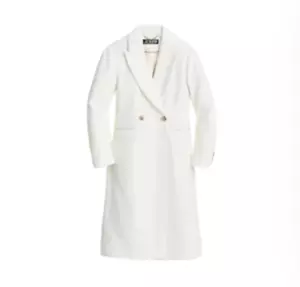 Neu mit Etikett JCrew Mirabelle Oberteil Mantel Damen 4P Petite elfenbeinfarben creme italienische Wolle Kaschmir - Bild 1 von 13