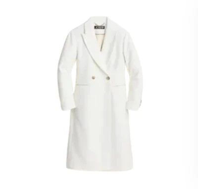 NWT JCrew Mirabelle Top Coat Womens 12P Petite Ivory Cream Italian Wool Cashmere - Image 1 of 4