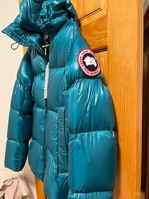 Chaqueta ganso canadá - azul, con capucha, nueva con etiqueta, XS (se adapta a mujer 8/10) Foto 1 de 2