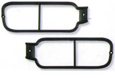 LAND ROVER DISCOVERY 2 ALL MODEL 99-04 REAR BUMPER LIGHT GUARDS SET VUB500520 - Image 1 of 3