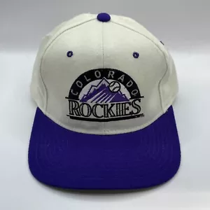 Cappello vintage starter Colorado Rockies aderente taglia 7 pulito lana anni 90 - Foto 1 di 10