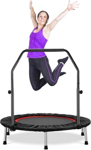 40" Mini Trampoline Rebounder Trampoline for Adults Indoor Outdoor Fitness Tramp - Picture 1 of 7