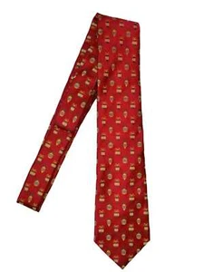 Men's Red Christmas Ornament Neck Tie Holiday Necktie - Picture 1 of 1