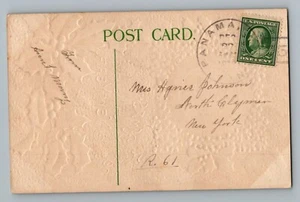 Panama New York Chautauqua County 1910 Type 3/5 Doane Cancel Postcard - Picture 1 of 2