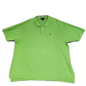 Ralph Lauren camicia uomo 2XL verde lime polo tinta unita 100% cotone pima manica corta - Foto 1 di 17