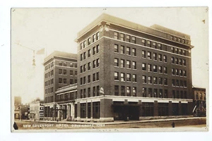New Davenport Hotel RPPC Postcard Iowa c1920 - Imagen 1 de 2