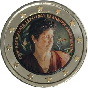 2 Euro Griechenland 2024 Bunt Penelope Delta - Bild 1 von 1
