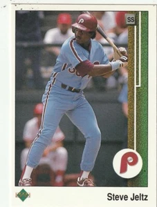 FREE SHIPPING-MINT-1989 Upper Deck Steve Jeltz #219 PHILLIES PLUS BONUS CARDS - Picture 1 of 1