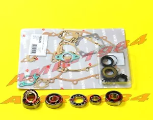 KIT REVISIONE MOTORE VESPA 125 ET3 GUARNIZIONI + PARAOLIO + con CUSCINETTO RULLI - Foto 1 di 1