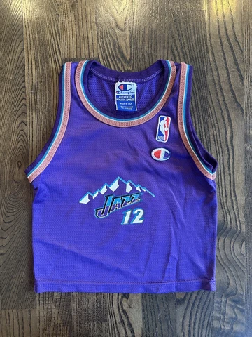 Vintage JOHN STOCKTON #12 Utah Jazz Champion Jersey Toddler Size 3T Cover