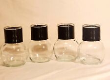 Glass Bulb Bud Vases, Set Of Four