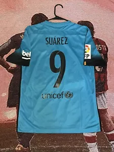 Camiseta visitante FC Barcelona 2015 - 2016 #9 Suárez Nike nueva con etiquetas camiseta talla M fútbol - Imagen 1 de 3