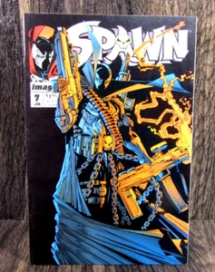 Vintage 1993 Image Comics #7 Spawn con poster prima stampa Todd McFarlane B&B - Foto 1 di 6