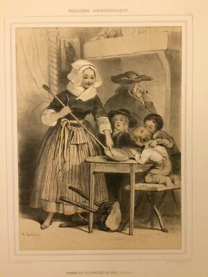 Plounevez Le Faou, Bretagne, lithographie Lalaisse, Galerie Armoricaine - Photo 1/2