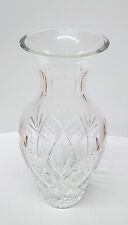 Vintage 10" Tall Heavy Exemplary Hand Cut Blown Glass Bouquet Vase