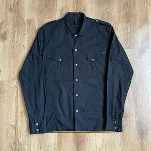 Nudie Jeans Military Black Shirt Size M - Picture 1 of 9