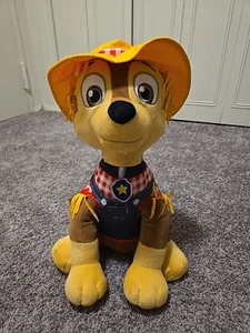2017 Paw Patrol Chase Fall Harvest Scarecrow Greeter LARGE Plush 22” Gemmy - Picture 1 of 6