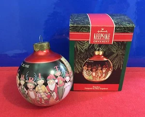 Hallmark Glass Ball Ornament Teacher 1992 New - Picture 1 of 5
