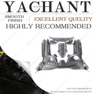 DRY CARBON oe Engine Cover & Bay Panel Kit 5pcs For 20-23 Maserati MC20 - Picture 1 of 24