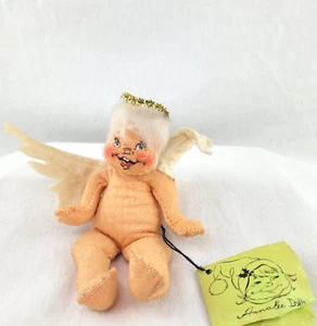 Muñeca Ángel Querubín Vintage Navidad Annalee Mobilitee EE. UU. 1961 Hecha en EE. UU. - Imagen 1 de 19