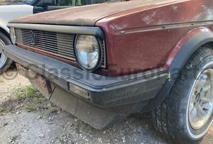 Euro round headlight eyebrow spoiler for Volkswagen VW Golf Rabbit Caddy MK1 - Picture 1 of 15