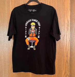 CAMISETA HOMBRE NARUTO ICHIRAKU RAMEN SHOP NEGRA GRÁFICA TALLA M - Imagen 1 de 4