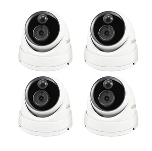 Swann Master-Series 4K Dome Camera 4-Pack w Night Vision White SRNHD-876MSDWB4 - Picture 1 of 3