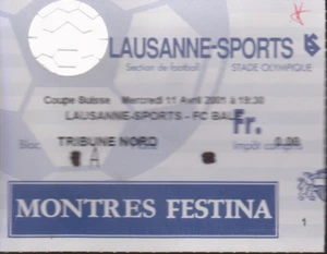5 TICKETS DE MATCH DE LAUSANNE SPORTS TICKETS DECOLLES VOIR SCANNER - Imagen 1 de 10