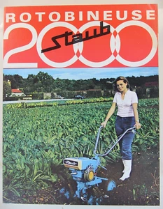 prospectus brochure Staub rotobineuse 2000 motoculteur motoculture tracteur - Picture 1 of 4