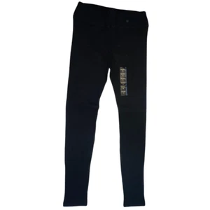 Art Class Leggings Girls Youth Large 12/14 Black Ribbed Classic Stretch Pants - Picture 1 of 13