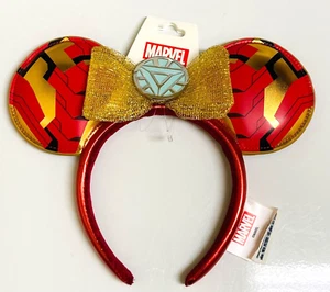 BNWT Disney Marvel Iron Man Mickey Minnie Mouse Ears Headband - Picture 1 of 1