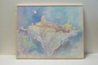 Maurjo Reser Original Oil Painting "Sky City" California Listed Artist.