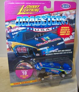 1:64 JOHNNY LIGHTNING DRAGSTERS USA 1991 OLDS FUNNY CAR OTTER POPS ED MCCULLOCH - Picture 1 of 3