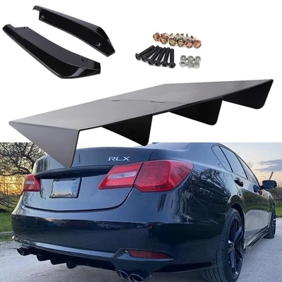 For Hyundai Elantra Rear Bumper Diffuser 4-Fin Spoiler Splitter Rear Spats - Image 1 of 4