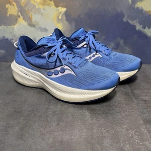 Saucony Triumph 21 S10882-33 Women’s Blue Running Shoes Size 10 - Picture 1 of 20