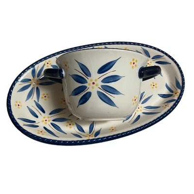 Tara Old World 复古 Temp-tations 20 盎司。 汤和三明治套装两件 — 第 1/4 张图片